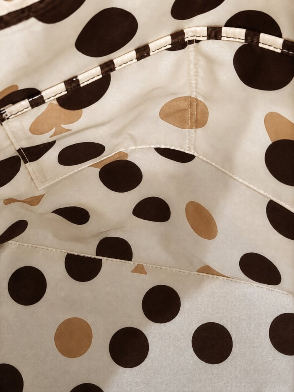 Kate Spade Penn Valley Cream & Brown Stripe Shopper Tote | Classic & Spacious - Picture 9 of 9